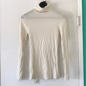 LF Emma & Sam cream turtleneck top